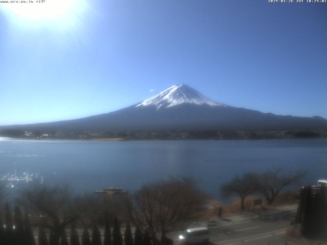 河口湖からの富士山