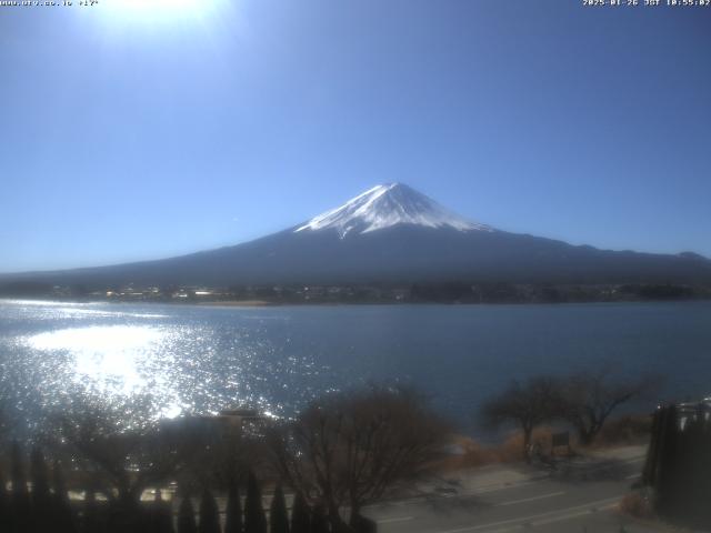 河口湖からの富士山