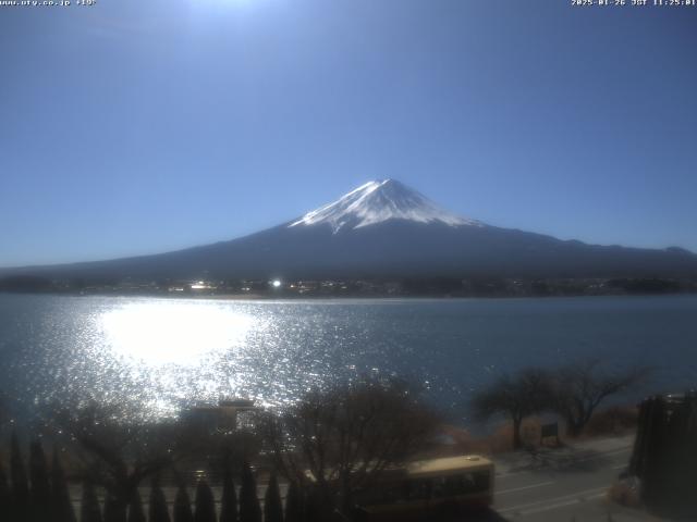 河口湖からの富士山