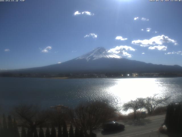 河口湖からの富士山