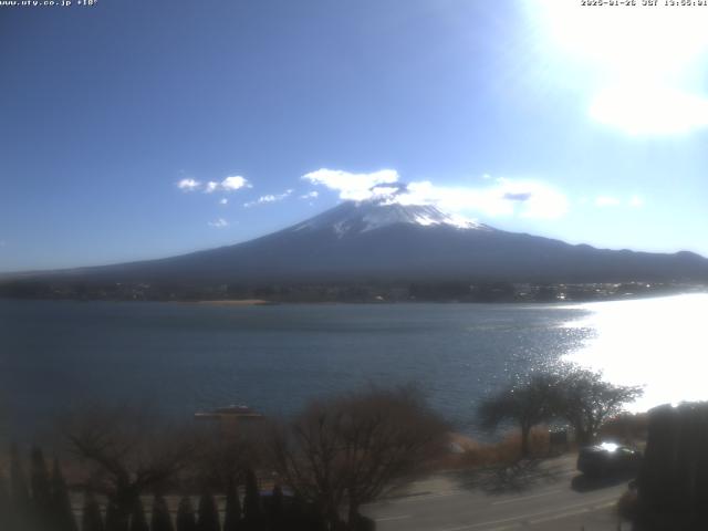 河口湖からの富士山