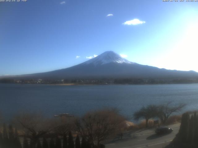 河口湖からの富士山