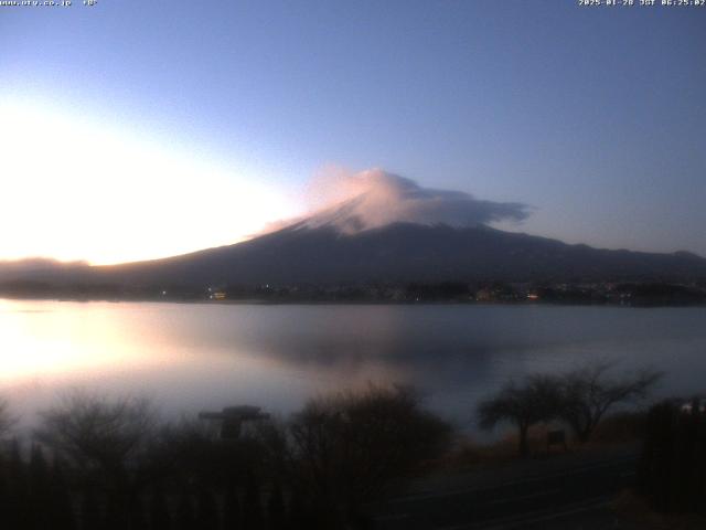 河口湖からの富士山