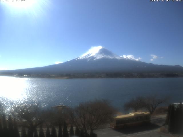 河口湖からの富士山