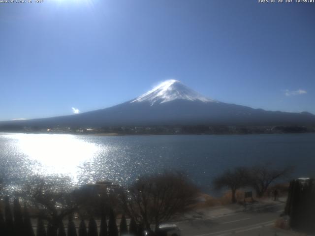 河口湖からの富士山