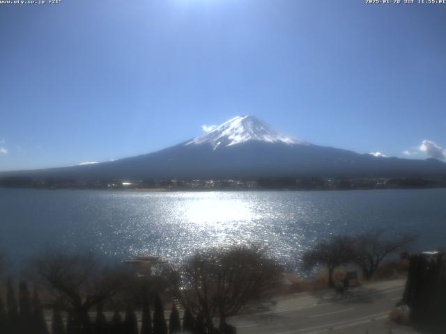 河口湖からの富士山