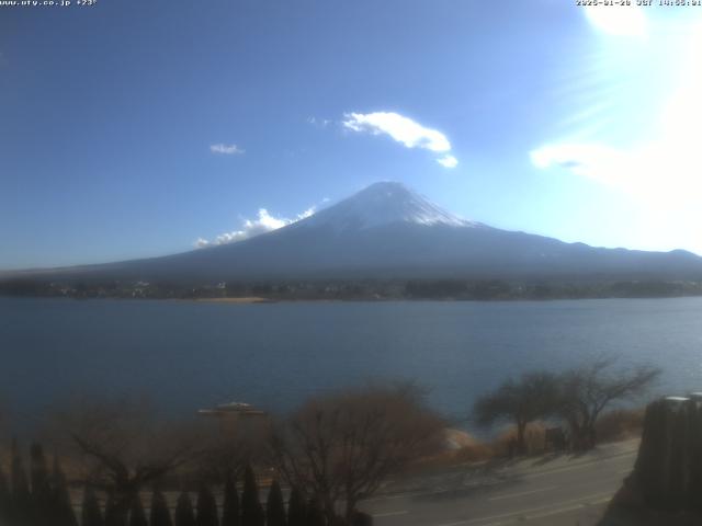 河口湖からの富士山