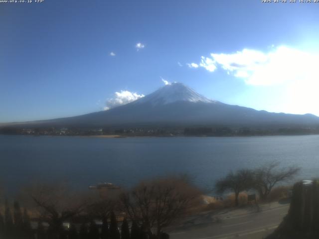 河口湖からの富士山