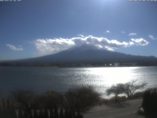 河口湖からの富士山