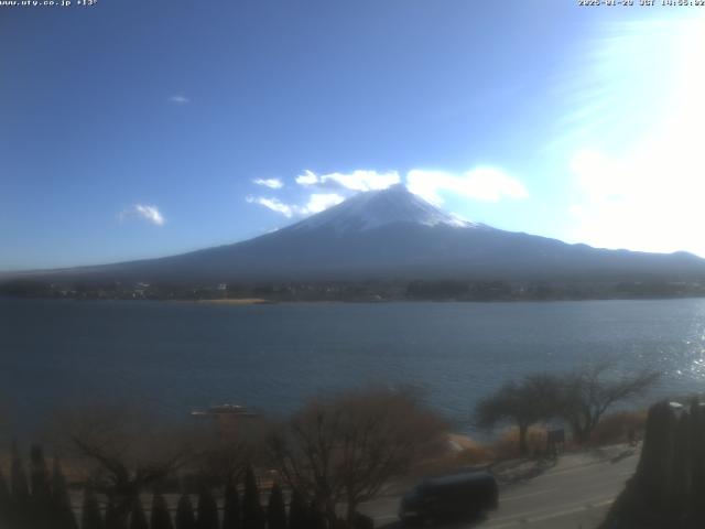 河口湖からの富士山