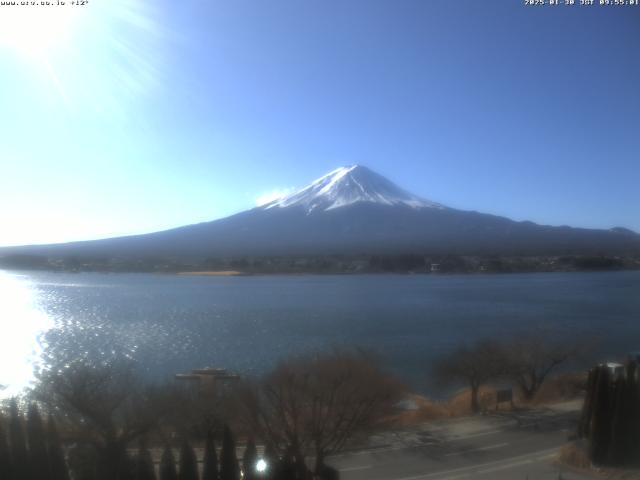 河口湖からの富士山