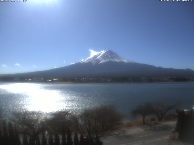 河口湖からの富士山