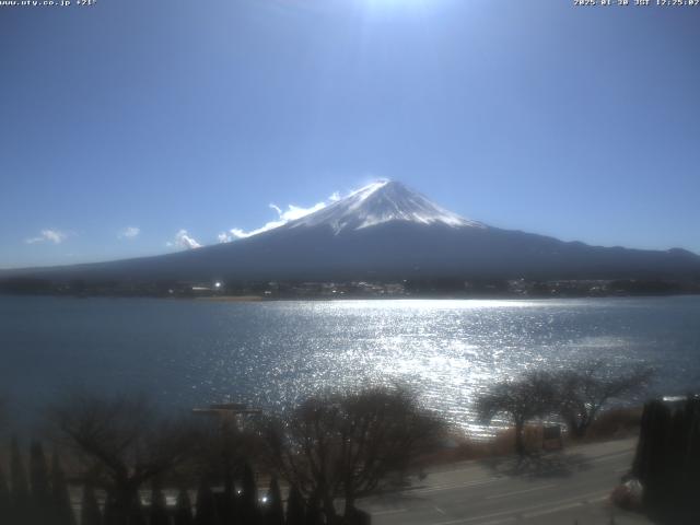 河口湖からの富士山