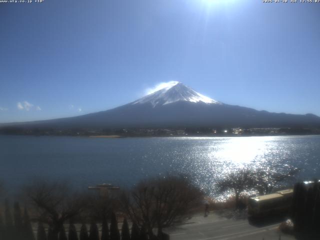 河口湖からの富士山