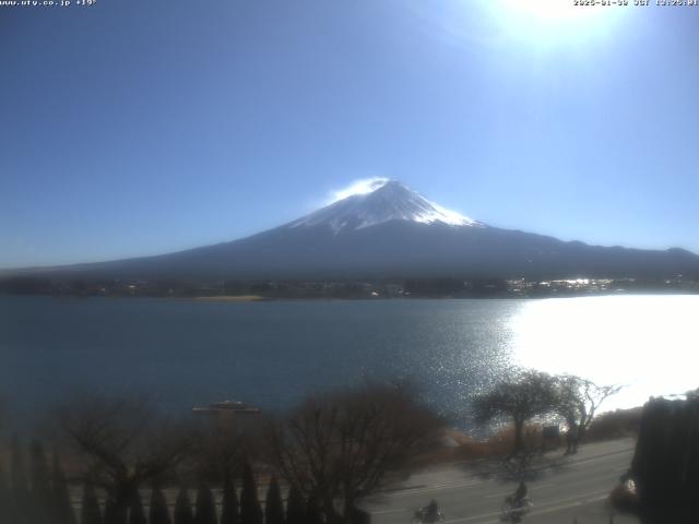 河口湖からの富士山