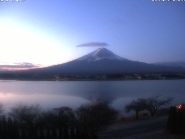 河口湖からの富士山