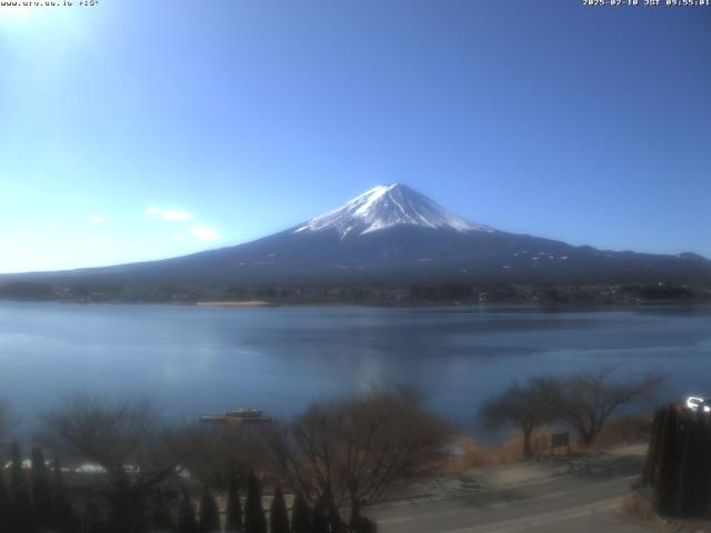 河口湖からの富士山