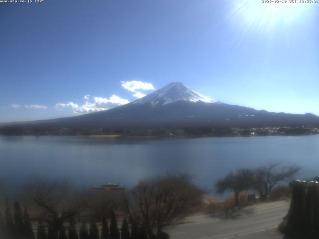 河口湖からの富士山