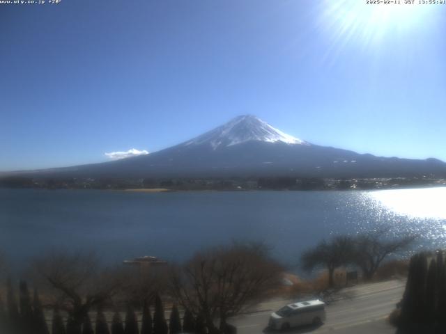 河口湖からの富士山