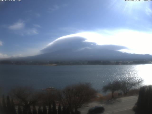 河口湖からの富士山