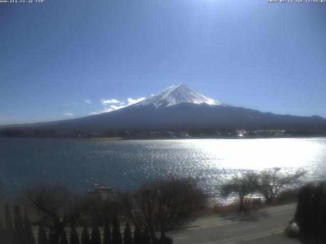 河口湖からの富士山