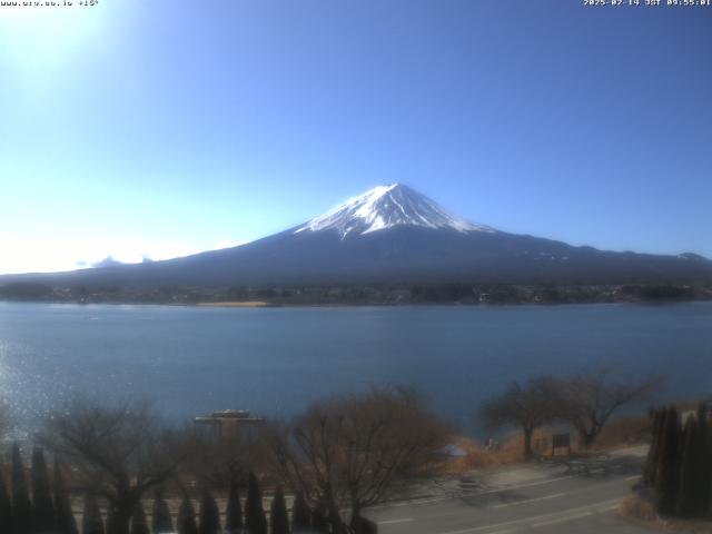 河口湖からの富士山