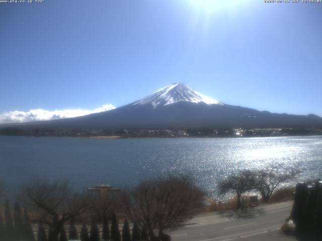 河口湖からの富士山