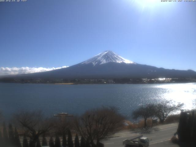 河口湖からの富士山