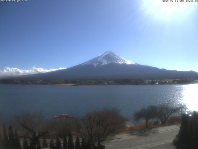 河口湖からの富士山