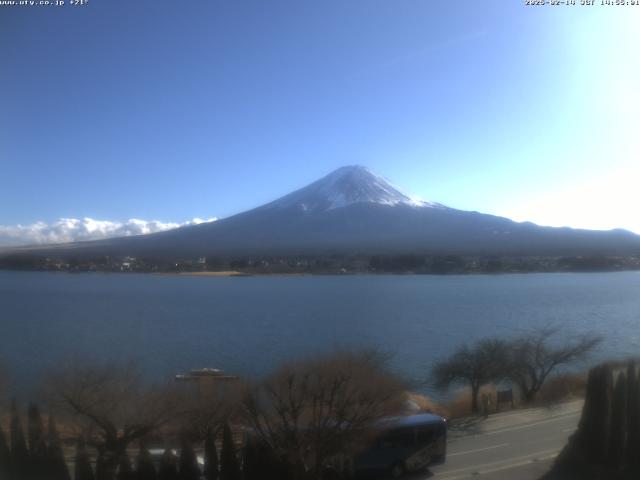 河口湖からの富士山