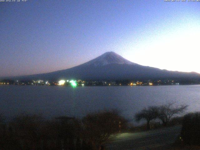 河口湖からの富士山