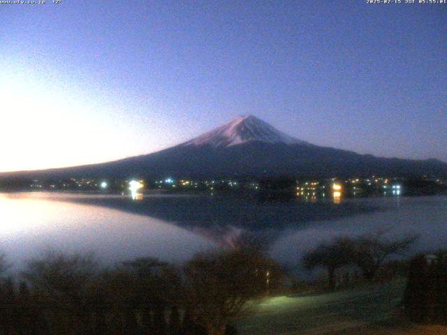 河口湖からの富士山