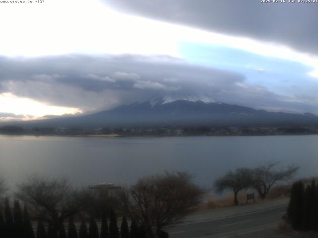 河口湖からの富士山