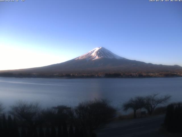 河口湖からの富士山