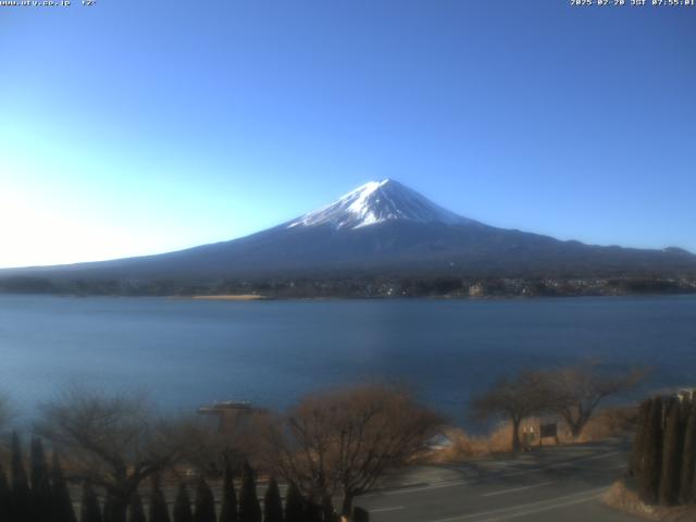 河口湖からの富士山