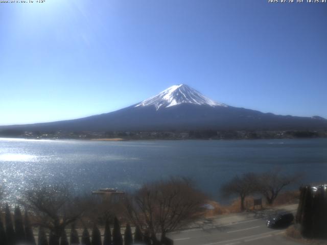 河口湖からの富士山