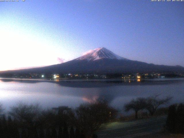 河口湖からの富士山