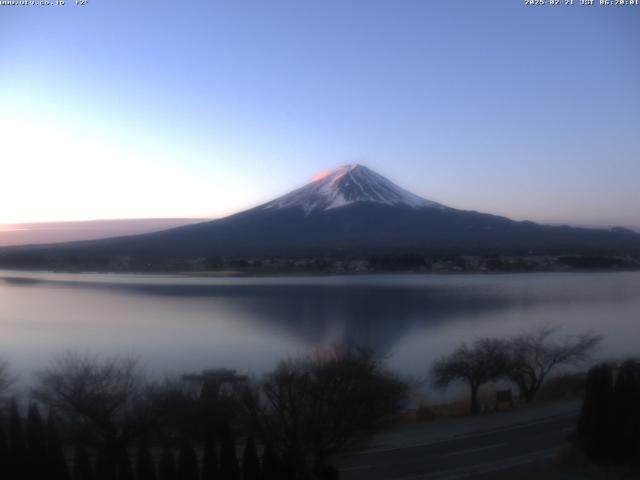 河口湖からの富士山