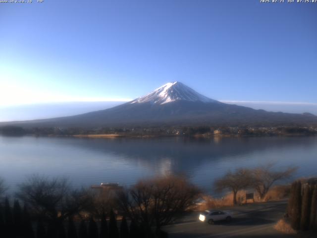 河口湖からの富士山