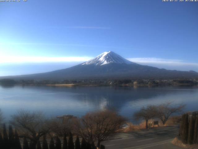 河口湖からの富士山