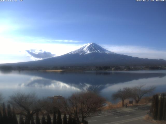 河口湖からの富士山