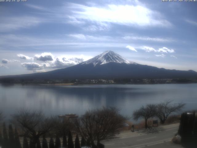 河口湖からの富士山