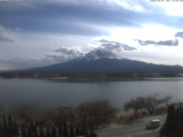 河口湖からの富士山