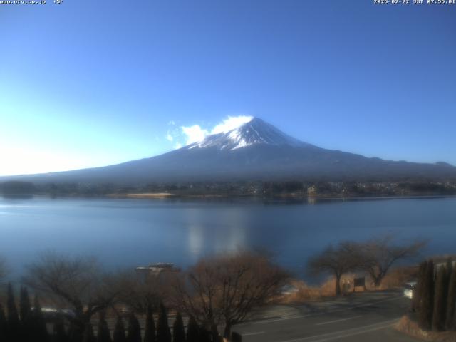 河口湖からの富士山