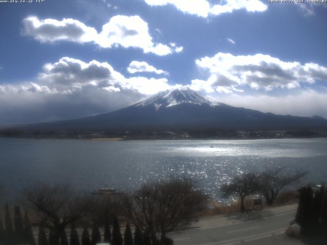 河口湖からの富士山