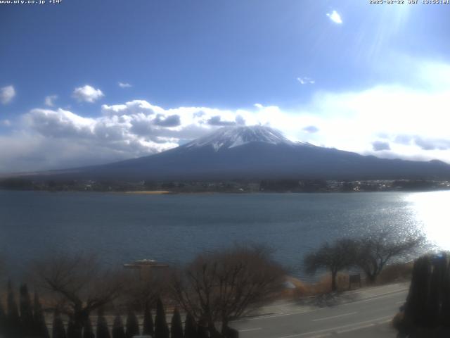 河口湖からの富士山