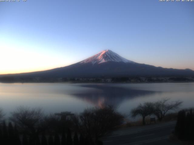 河口湖からの富士山