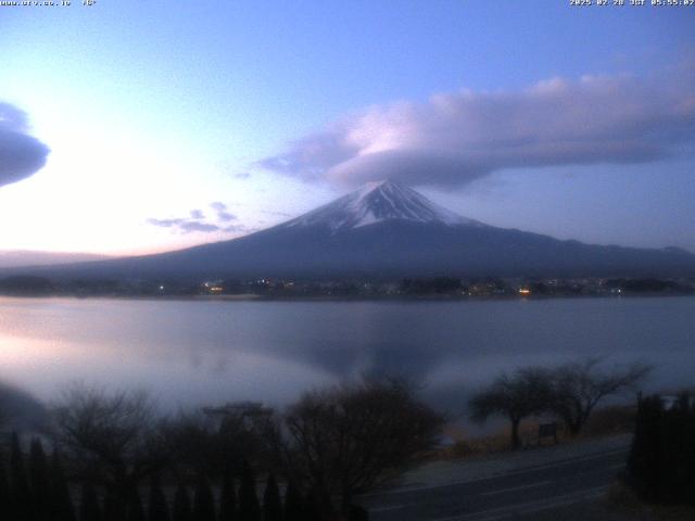 河口湖からの富士山