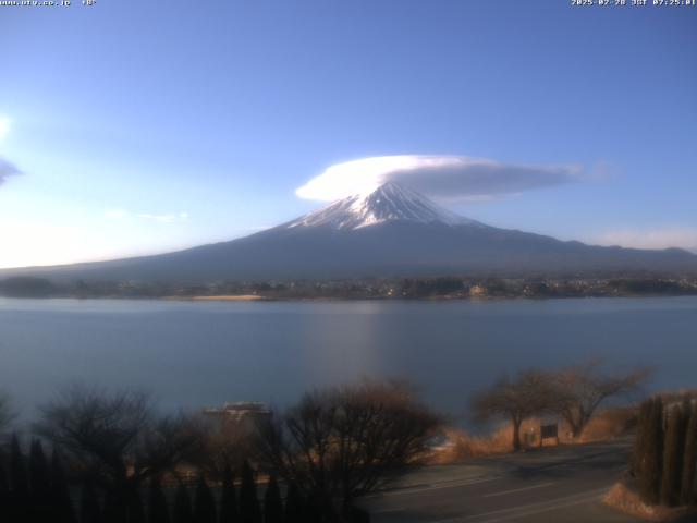 河口湖からの富士山