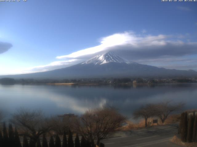 河口湖からの富士山